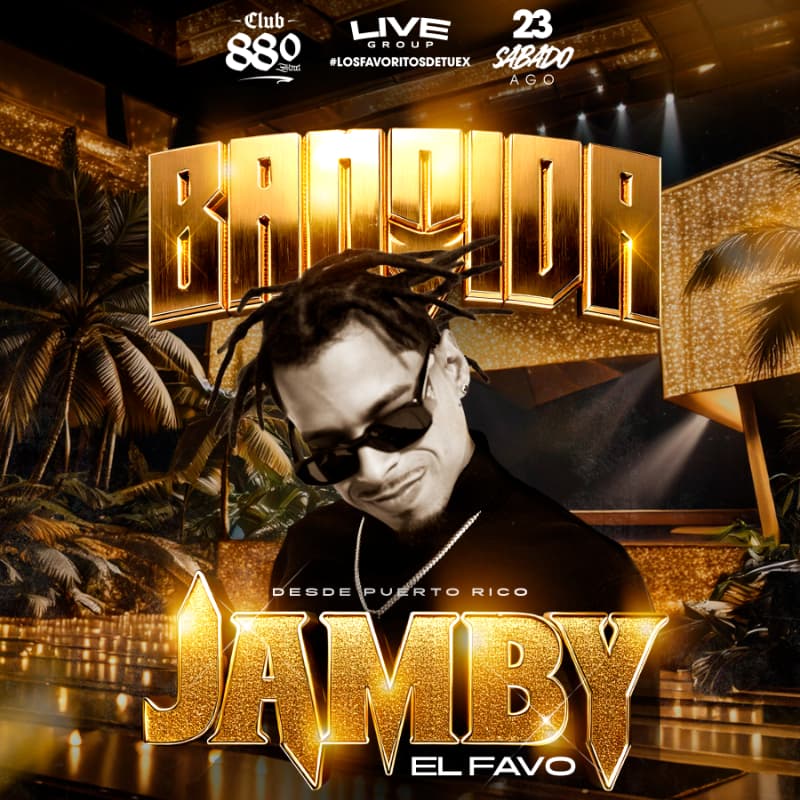 JAMBY EL FAVO EN VIVO EN CLUB 880 - SÁBADO 23 DE AGOSTO image}