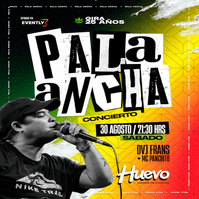 PALA ANCHA GIRA 25 AÑOS Valparaiso  image}